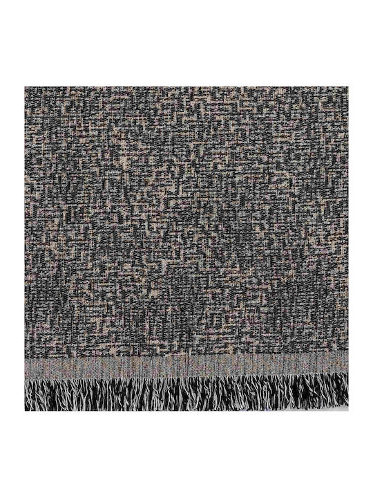 Borea Armchair Throw Tile 180x180cm Black