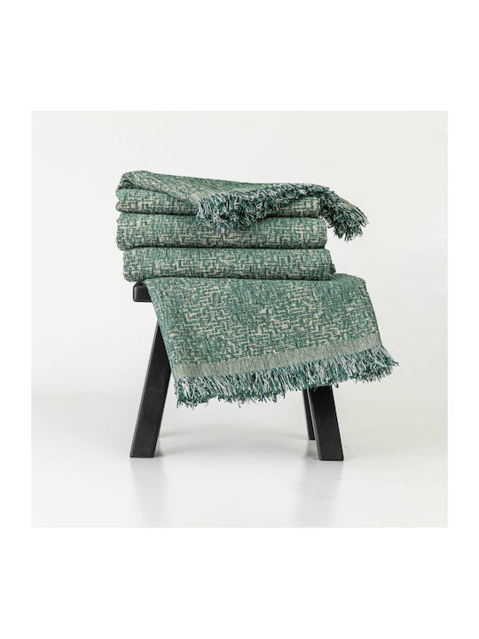Borea Borea Four-Seater Sofa Throw Chenille 180x350cm Green