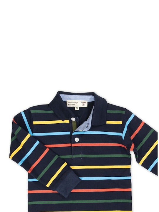 New College Polo pentru copii Cu mâneci lungi Multicolor