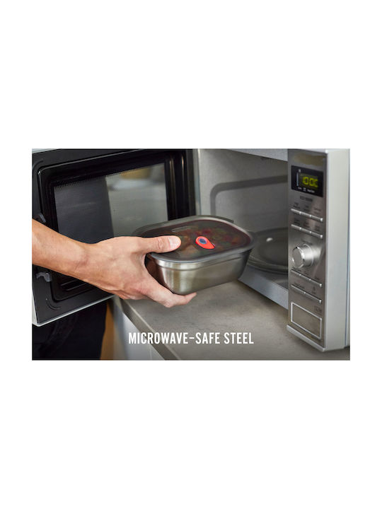 Black+Blum Δοχείο Φαγητού Inox Ασημί 1.2lt