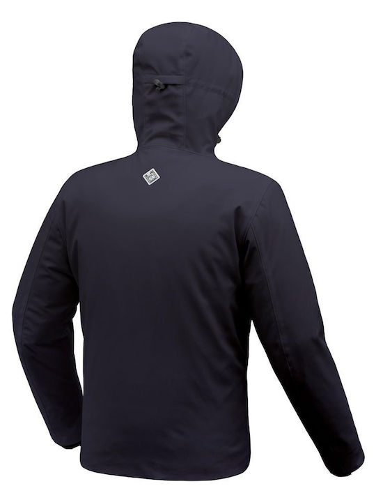 Tucano Urbano Herren Winter Jacke Softshell Wasserdicht und winddicht Blau