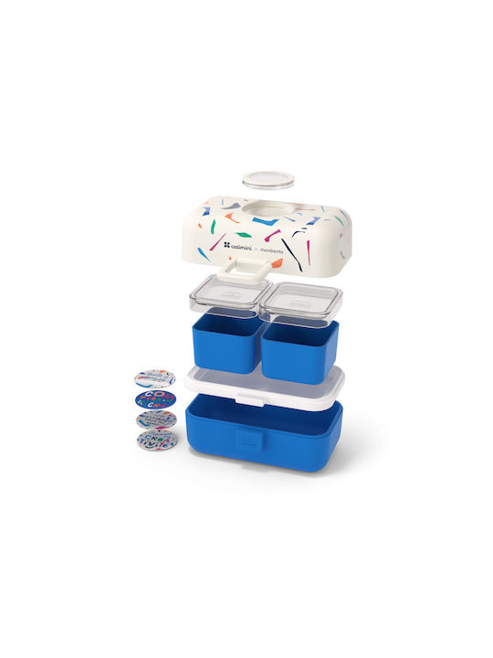 Monbento Lunchbox Kunststoff Blue Terrazzo 800ml 1Stück