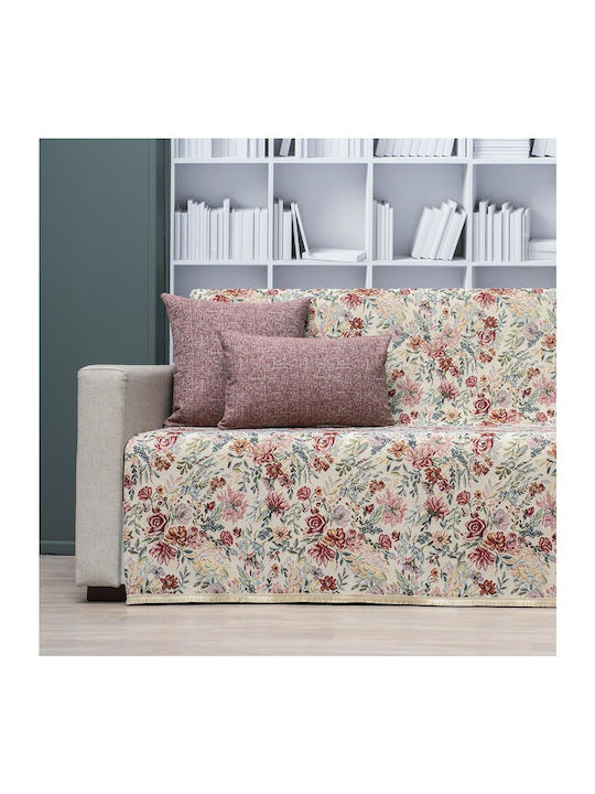 Cotone Three-Seater Sofa Throw Ravenna 185x280cm Multicolour