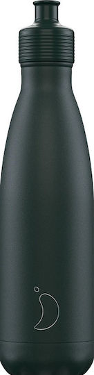 Chilly's Chilly's Sport Thermosflasche Rostfreier Stahl BPA-frei 500ml Mattes Grün