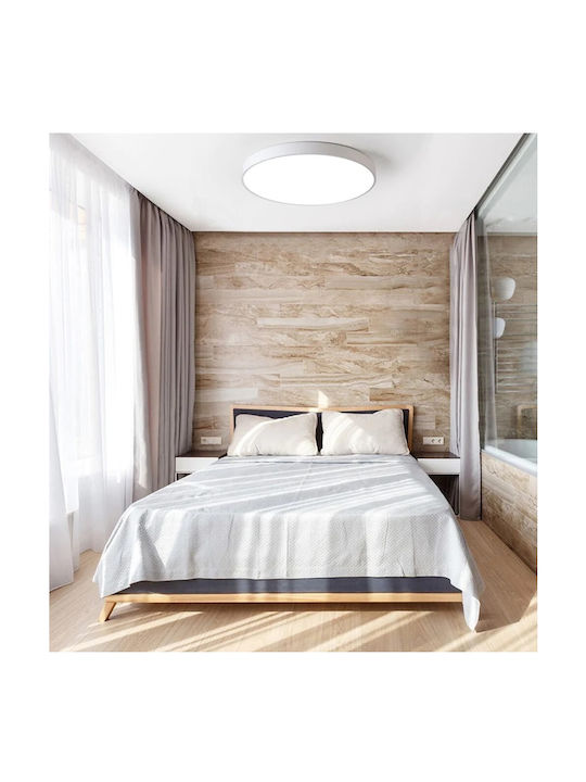 Vivalux Luka Ceiling Mount Light 50cm White with Integrated LED