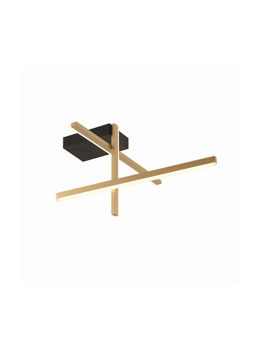 Zambelis Lights Deckenleuchte 50cm Gold mit Integrierter LED