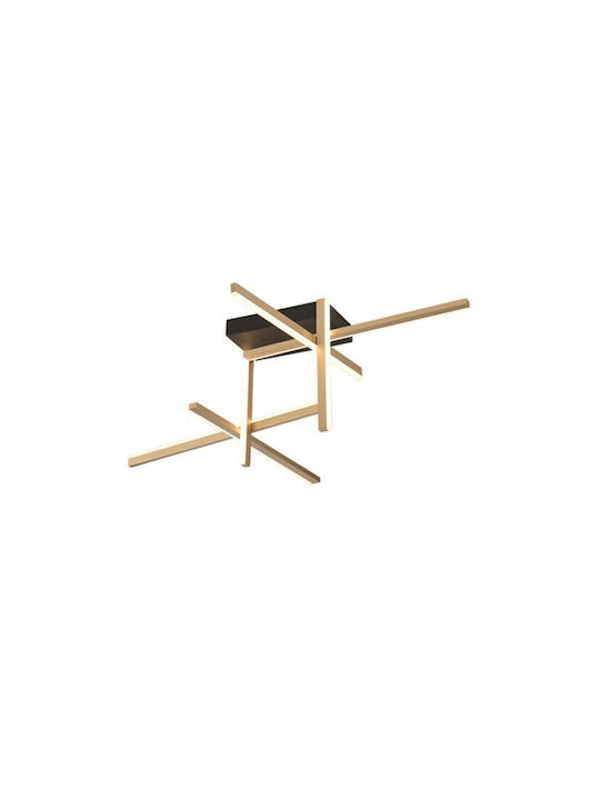 Zambelis Lights Deckenleuchte 96cm Gold mit Integrierter LED