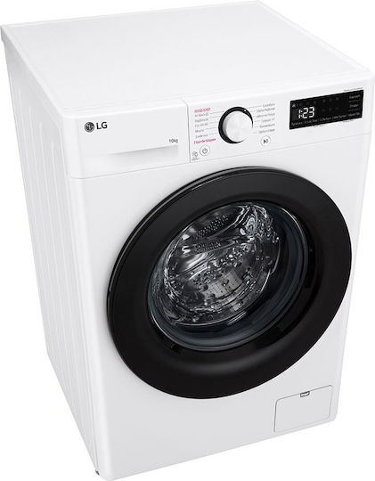 LG Mașină de Spălat Rufe 10kg cu Tehnologie cu Abur 1400 Rotiri AI DD F4R3010NSWB