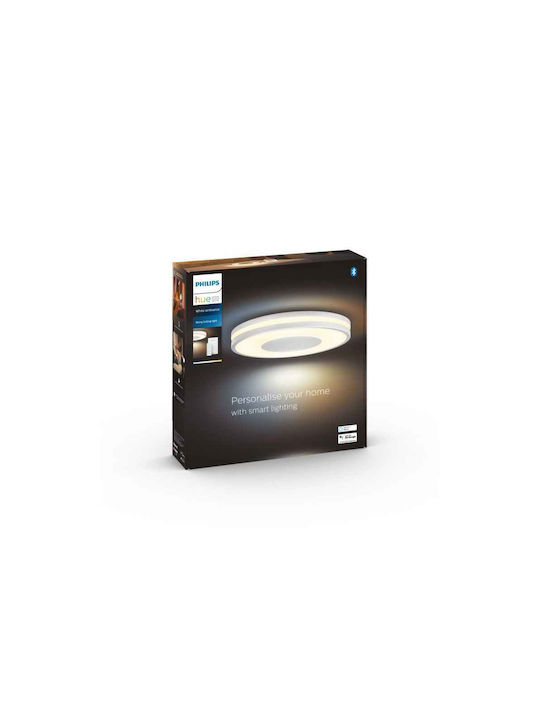 Philips Hue Being Smart Πλαφονιέρα Οροφής 34.8εκ. Λευκή με Ενσωματωμένο LED και Τηλεχειριστήριο
