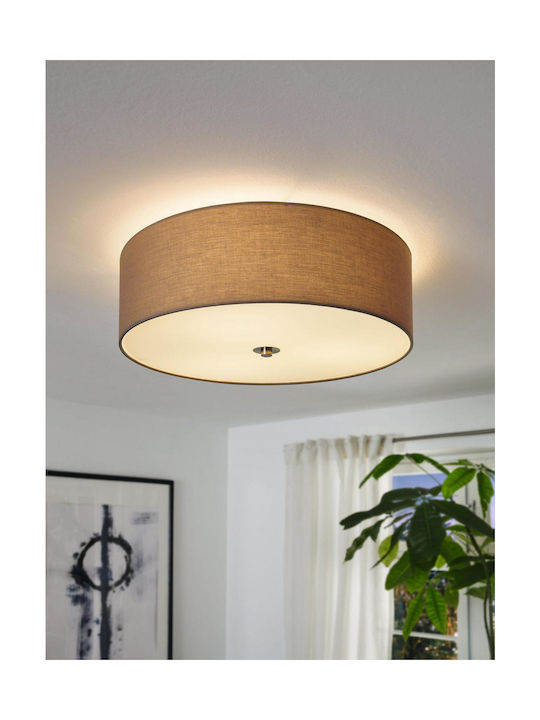 Eglo Pasteri Ceiling Mount Light 47.5cm Gray with Socket E27