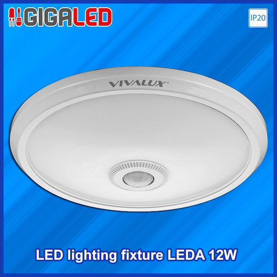 Vivalux Leda Deckenleuchte 29cm Weiß mit Integrierter LED