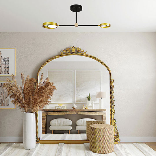 Eurolamp Ceiling Mount Light 92cm Gold with Integrated LED
