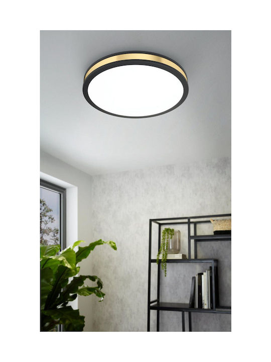 Eglo Pescaito Modern Plastic Ceiling Light with Integrated LED 38pcs Black