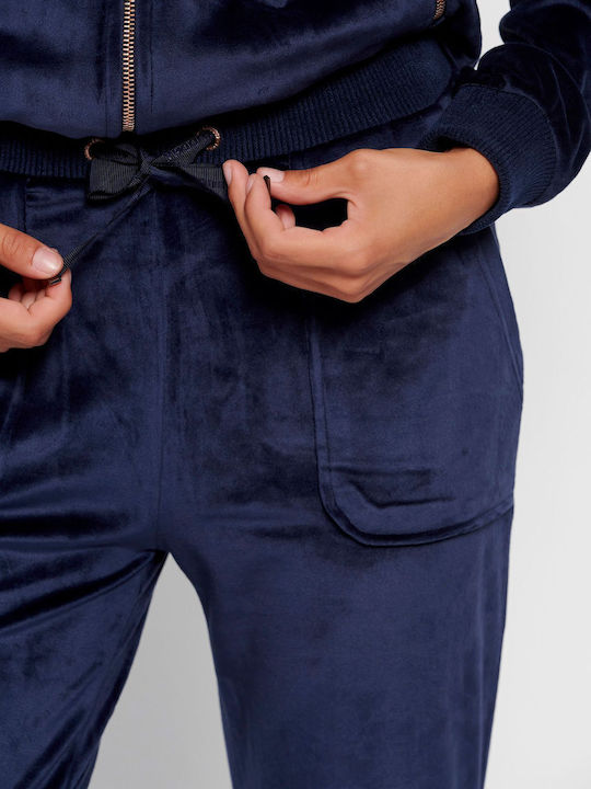 Sweatpants Velvet Blue