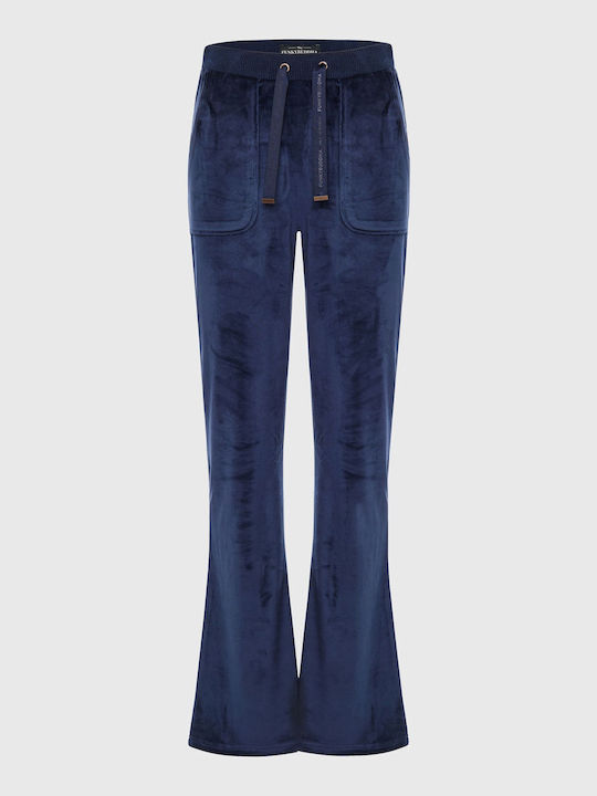 Sweatpants Velvet Blue