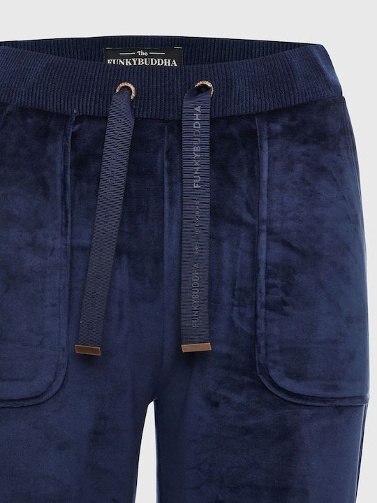 Sweatpants Velvet Blue