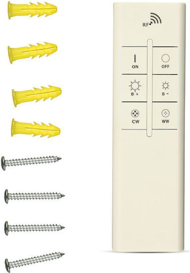 V-TAC Deckenleuchte 46cm Weiß mit Integrierter LED und Fernbedienung