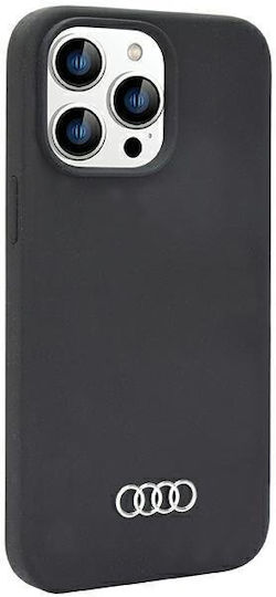 Audi Back Cover Silicon / Plastic Negru (iPhone 14 Pro)
