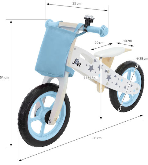 Joyz Kinderlaufrad Hellblau