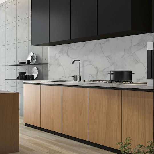 Декоративно Стикер Стена White Marble Кухня / Баня 1бр 180x45бр Ango