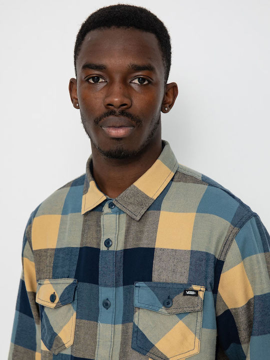 Long-sleeved Flannel Shirt Checked Multicolour