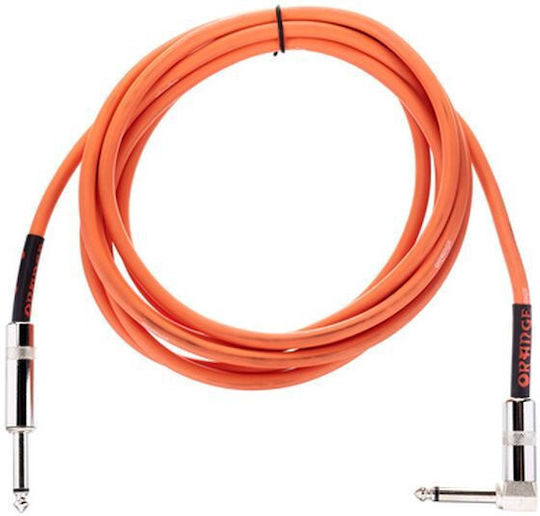 Orange Instrument Cable 6.3mm male - 6.3mm male 3m Πορτοκαλί