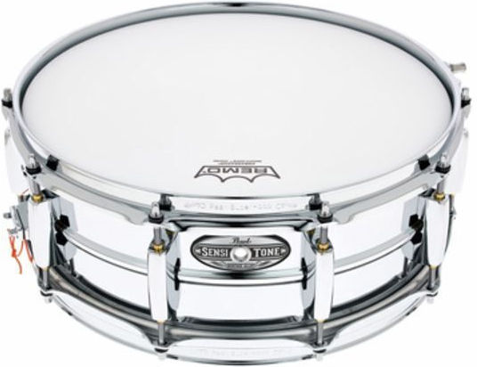 Pearl Metallic Snare Drum Sensitone Steel 14" x 5"