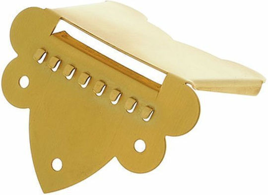 Gewa Bouzouki & Mandolin Tailpiece Tailpiece in Gold Color Antique Burnished