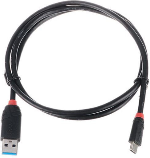 Lindy USB 3.2 Cable USB-C male - USB-A Μαύρο 1m 36916