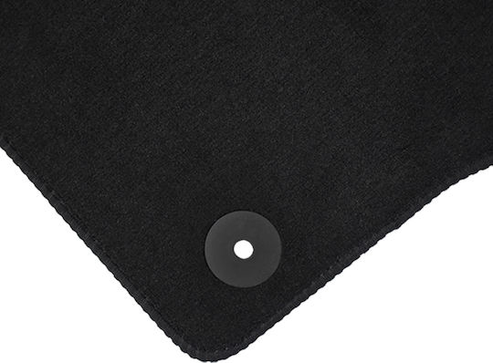 Set of Front and Rear Mats 4pcs for Mercedes-Benz V Skoda Fabia Volkswagen Polo 2015-2021 Black