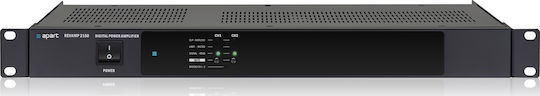 Apart Audio Revamp-2150 Усилвател на мощност Усилвател на PA 2 канала 150W/4Ω 80W/8Ω с вентилационна система в Черен цвят