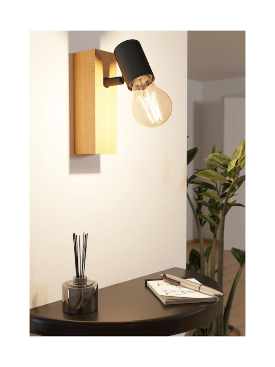 Eglo Townshend Einzel Spot mit Fassung E27 in Schwarz Farbe
