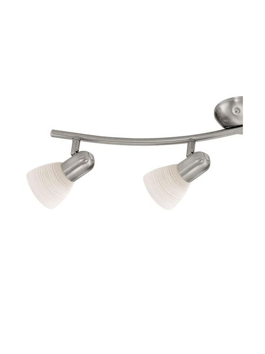 Eglo Dakar Spot with 4 Lights and with Socket E14 in Silver Color