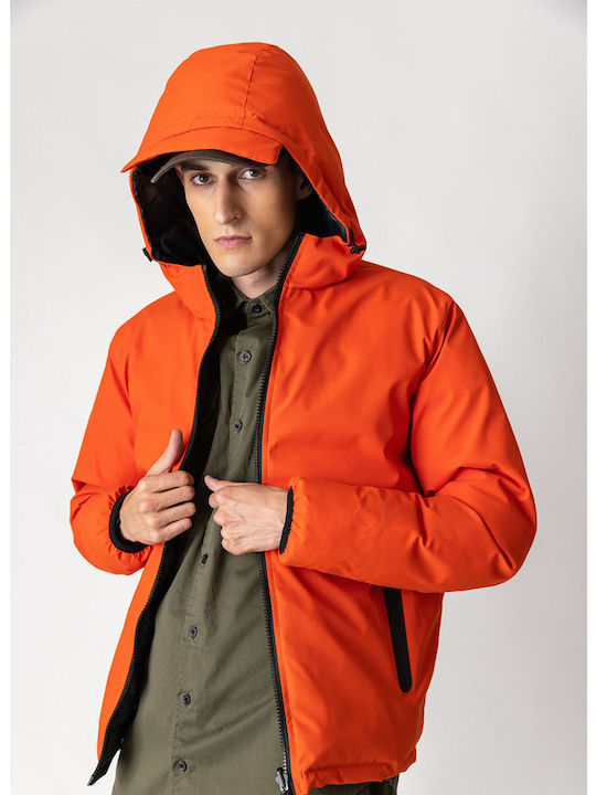 Splendid Men's Winter Puffer Jacket Orange