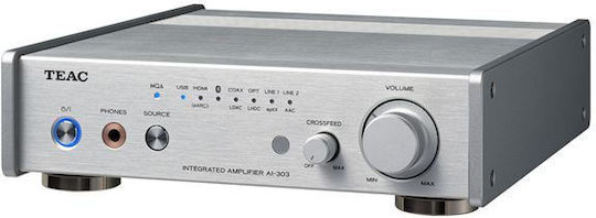 Teac AI-303 Integrated Hi-Fi Amplifier Stereo 50W/4Ω 25W/8Ω Silver