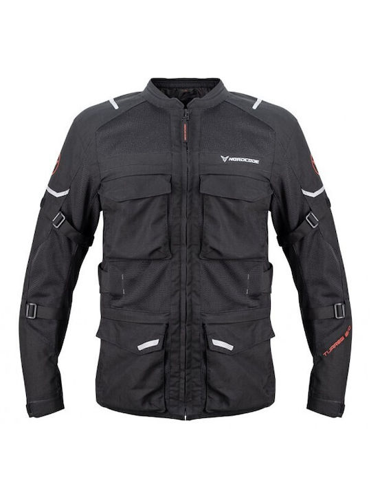 Nordcode Winter Herren Motorradjacke Schwarz