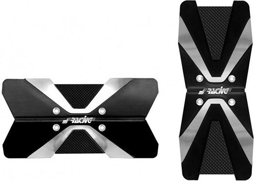 Simoni Racing X-Type Pedalsatz Universal Aluminium Schwarz 2Stück