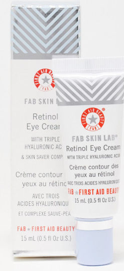First Aid Beauty Fab Skin Lab Retinol Eye Cream With Triple Hyaluronic Acid Κρέμα Ματιών για Αντιγήρανση & Σύσφιξη 15ml