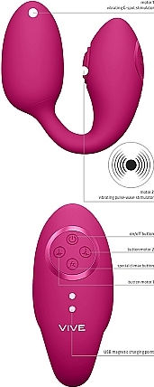 Vive Aika Mini Δονητής Egg Pink 9.2cm Ροζ