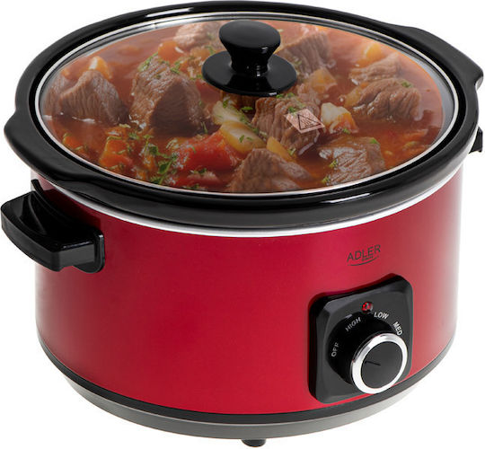 Adler Electric Dutch Oven 5.8lt 290W Red