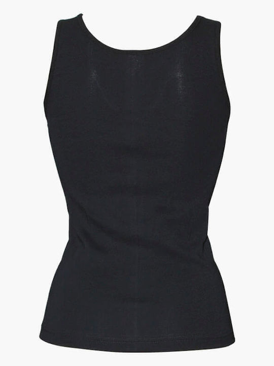 A.A UNDERWEAR Women's Sleeveless Cotton T-Shirt Black