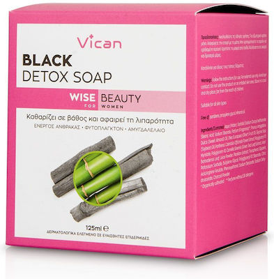 Vican Creme Reinigung Black Detox Soap 125ml