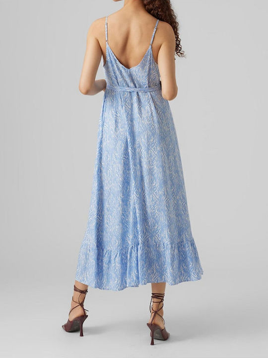 Vero Moda Sommer Maxi Kleid Blau