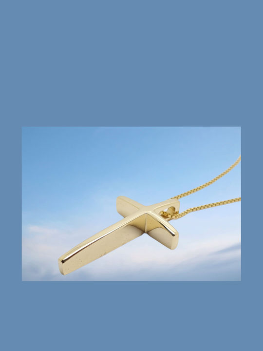 Mentzos Gold Cross 9K with Chain