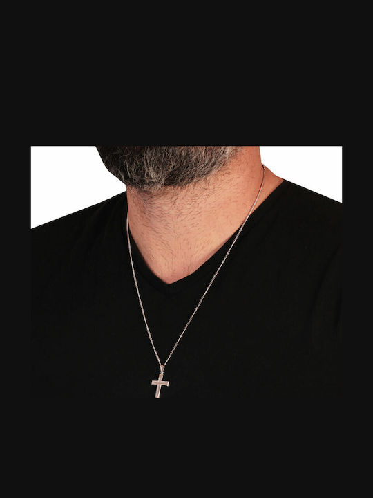 Abadianakis Cruci Aur Alb 14K