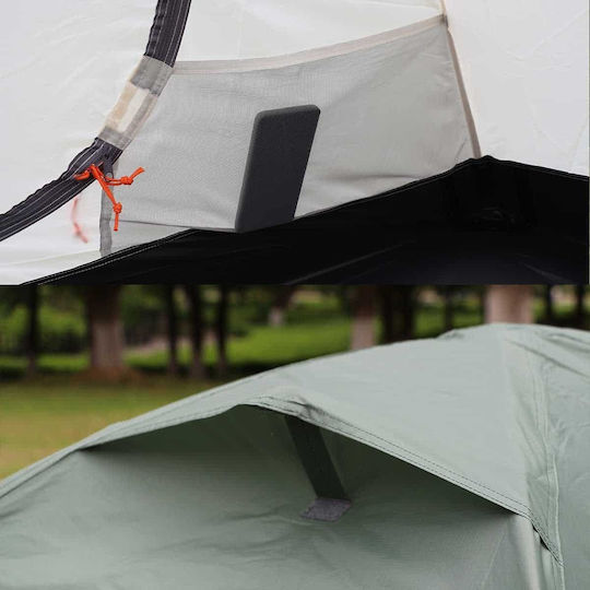 AlpinPro Olympus 2 Winter Camping Tent Igloo Khaki for 2 People Waterproof 5000mm 220x160x100cm