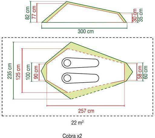 Coleman Cobra 3 Χειμερινή Σκηνή Camping Ορειβασίας Γκρι με Διπλό Πανί για 3 Άτομα Αδιάβροχη 5000mm 313x310x105εκ.