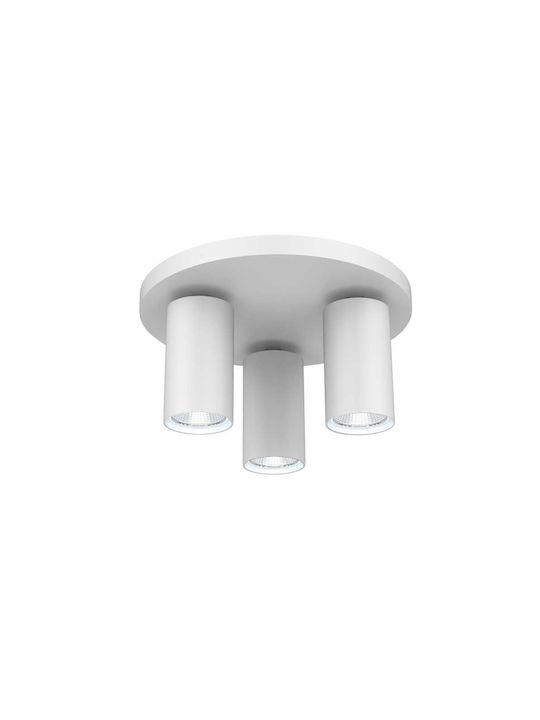 Vivalux SP713-3R Triple Spot with Socket GU10 in White Color