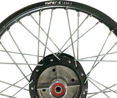 ALLOY WHEELS PAIR OF WHEELS HONDA C50 / GLX HYPER-X BLACK