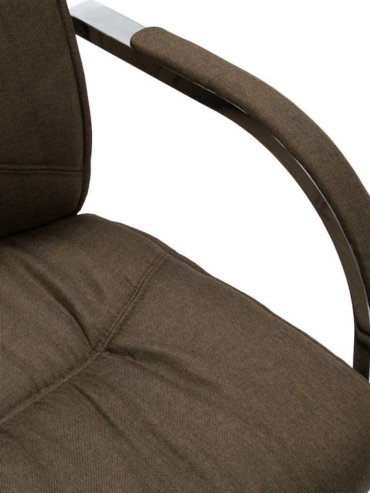Stuhl «Überhang» mit Armlehnen in Braun Farbe 58x67.5x102cm 1Stück